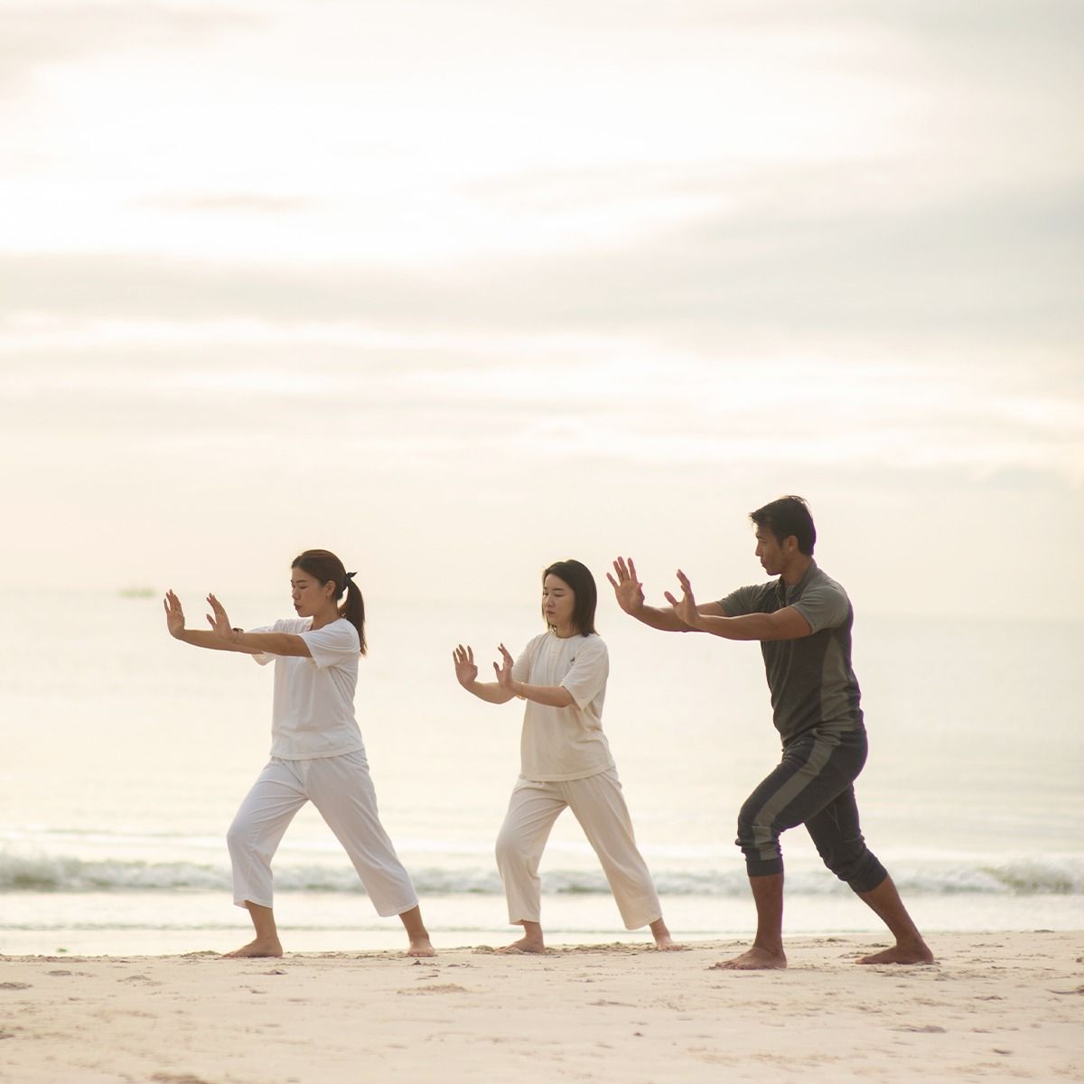 tai chi practice at Chiva-som hua hin