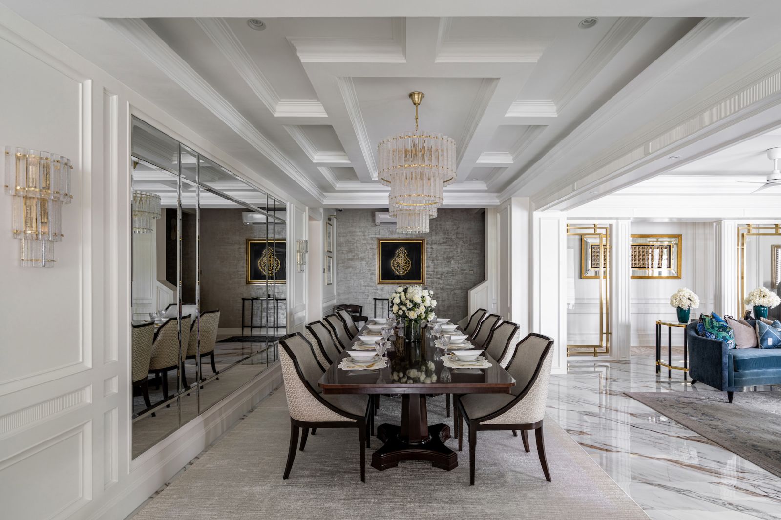 Neutral colours are enlivened by astute material choices