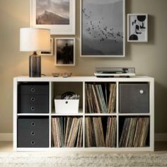 Clean lines of uniform squares integrate Kallax seamlessly into any living space (Photo: Ikea Singapore)
