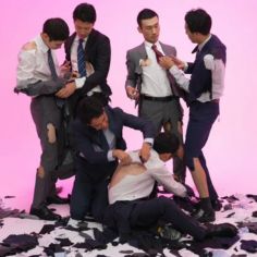 Fuyuhiko Takata’s ‘Cut Suits’ (2023) (Photo: courtesy of Fuyuhiko Takata and Waitingroom gallery)