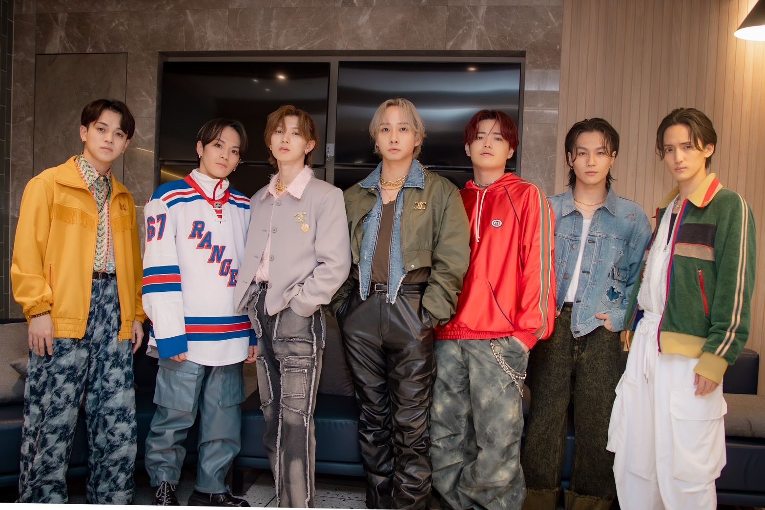 Travis Japan backstage of Road to Thailand Showcase