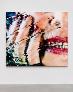 Marilyn Minter's "Michele Lamy" (2014) (Photo: courtesy the artist, Salon 94, New York; Regen Projects, Los Angeles; Lehmann Maupin, New York, Seoul, and London; and Baldwin Gallery, Aspen)