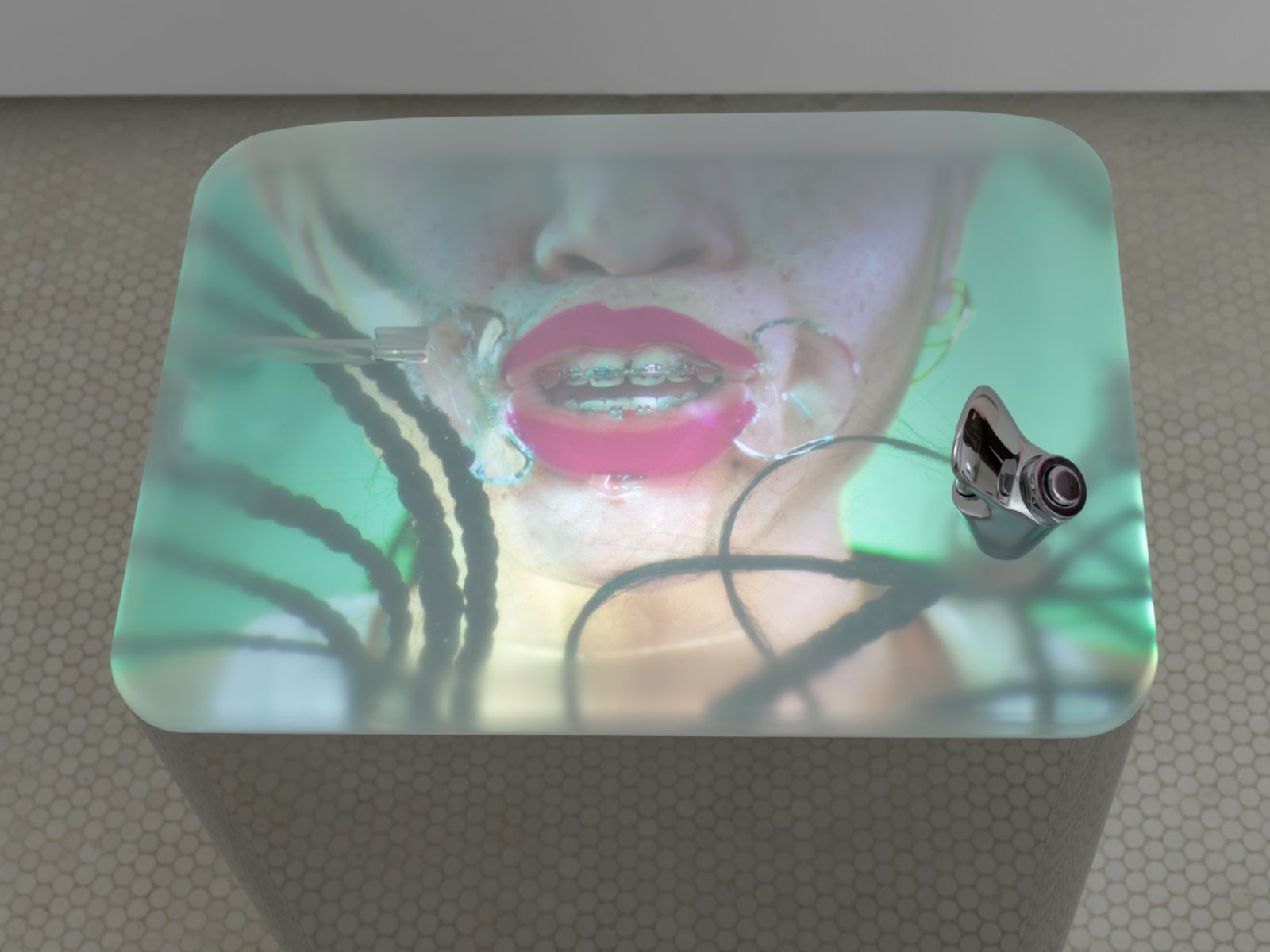 Detail from Marilyn Minter's "Thirsty" installation, a version of which will be on view at Art Basel Hong Kong 2024 (Photo: courtesy the artist; Regen Projects, Los Angeles; Lehmann Maupin, New York, Seoul, and London; and Baldwin Gallery, Aspen)