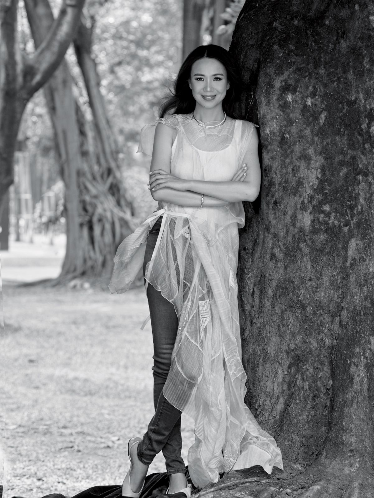 Echauz-Angara wears Rajo Laurel modern Filipiniana and Tiffany & Co jewellery