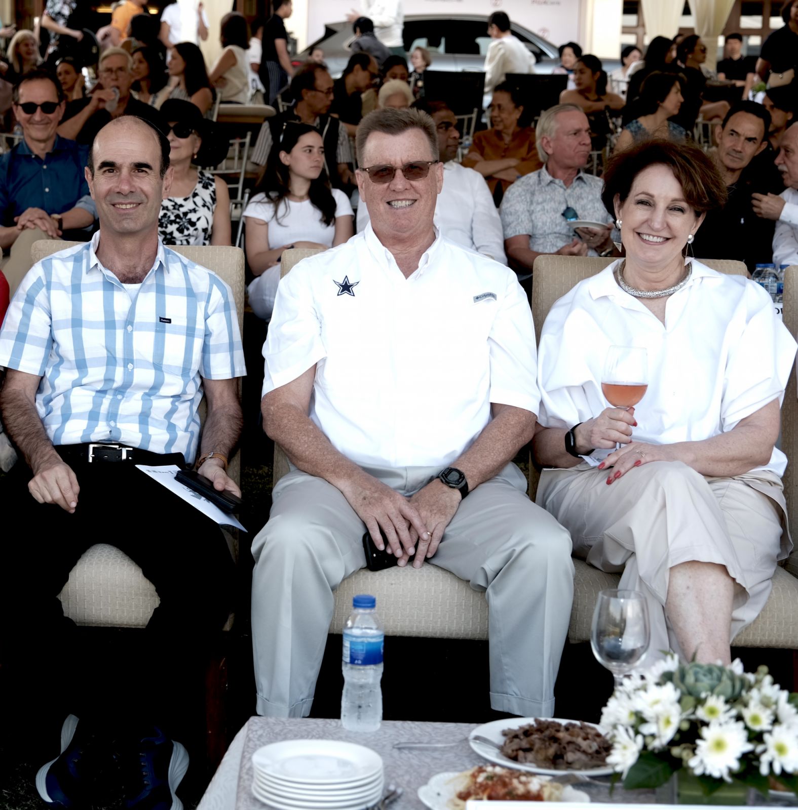 Amb Ilan Fluss, Aubrey Carlson, Amb MaryKay Carlson