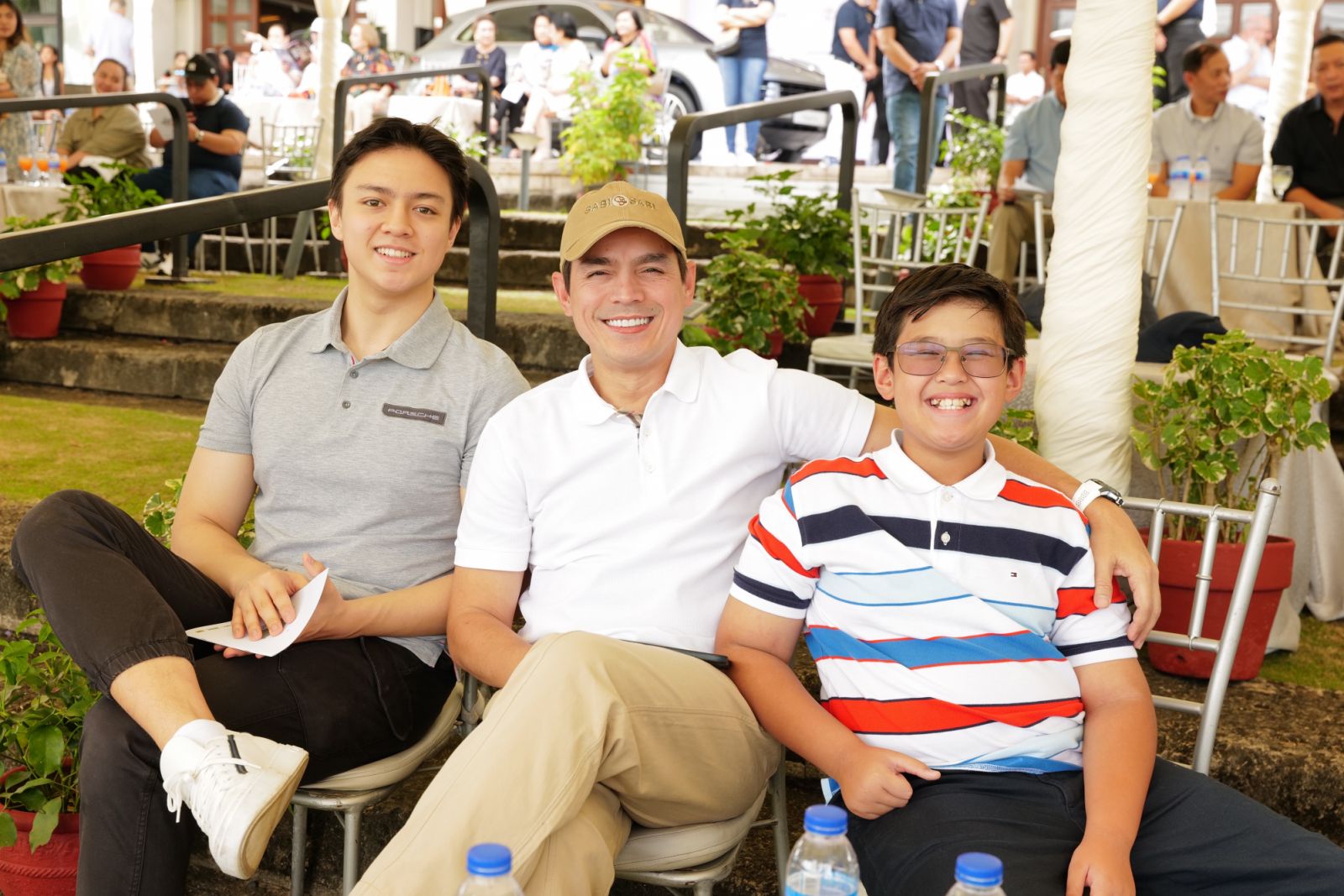 Isko Moreno with sons Franco Dylan and Drake Marcus