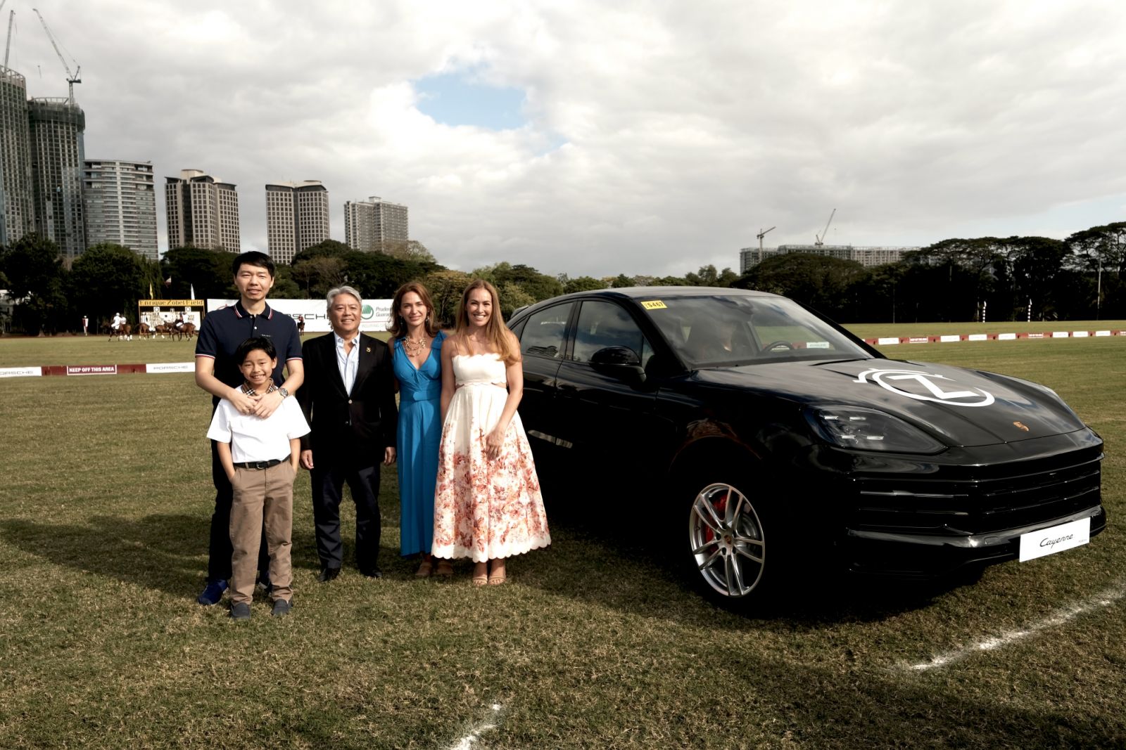 Roberto Coyiuto III and his son Amancio, Bernie Vergara, Natalia Zobel, Paola Zobel