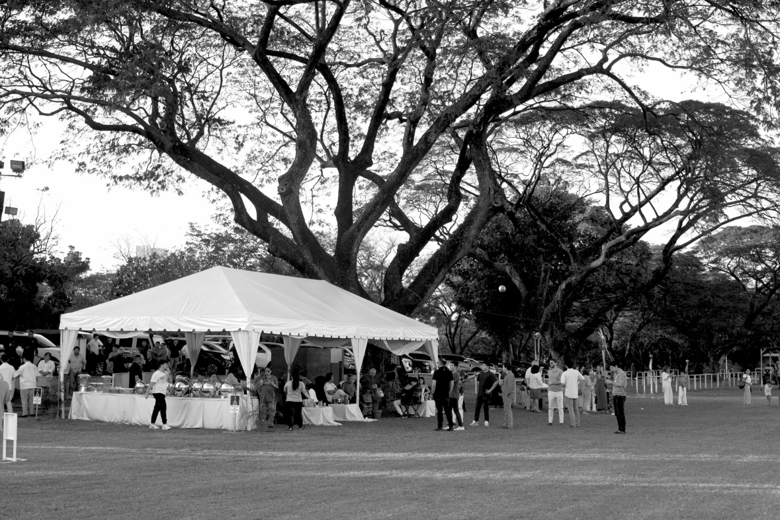 Guests enjoying an afternoon at the Manila Polo Club