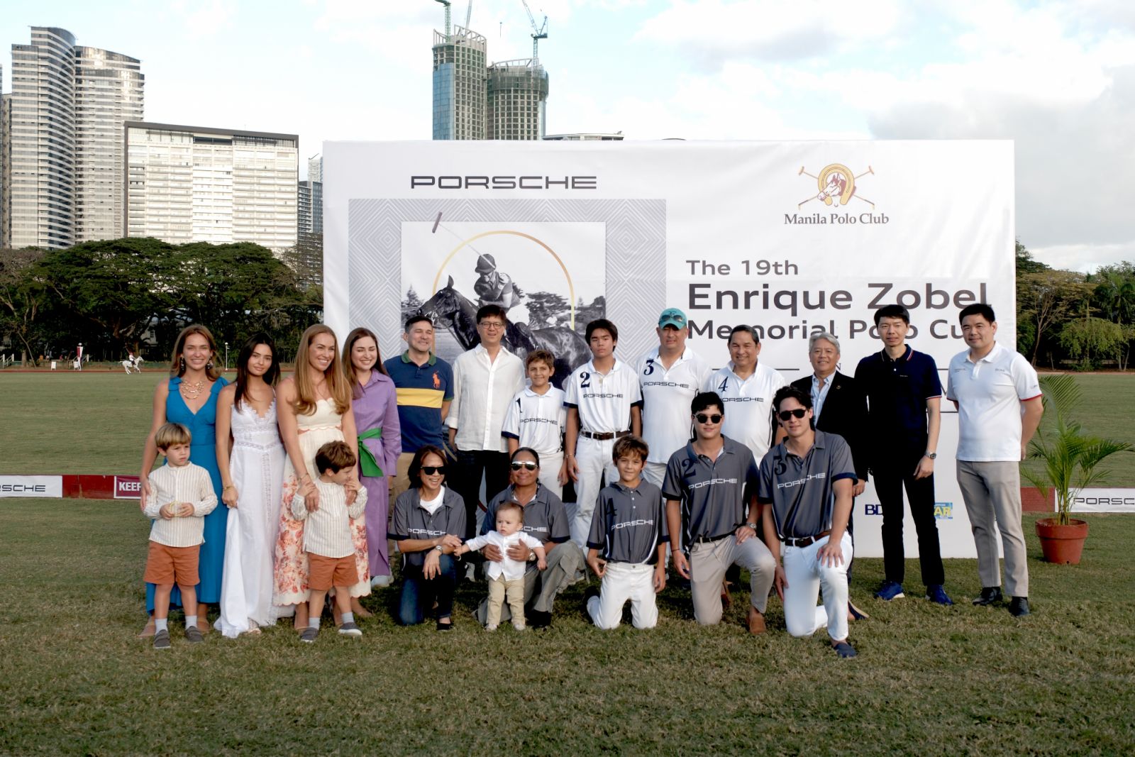 The Zobel family with friends and guests