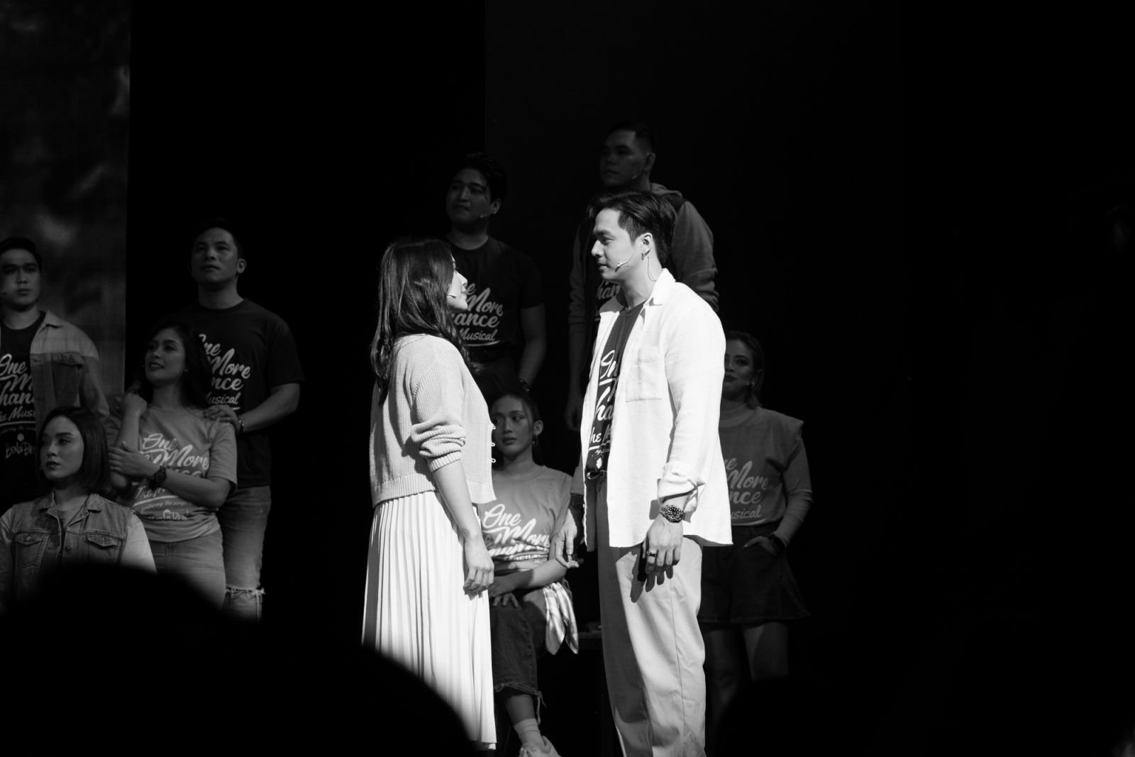 Anna Luna and Sam Concepcion in 'One More Chance: The Musical' (Photo by Adi Bontuyan)