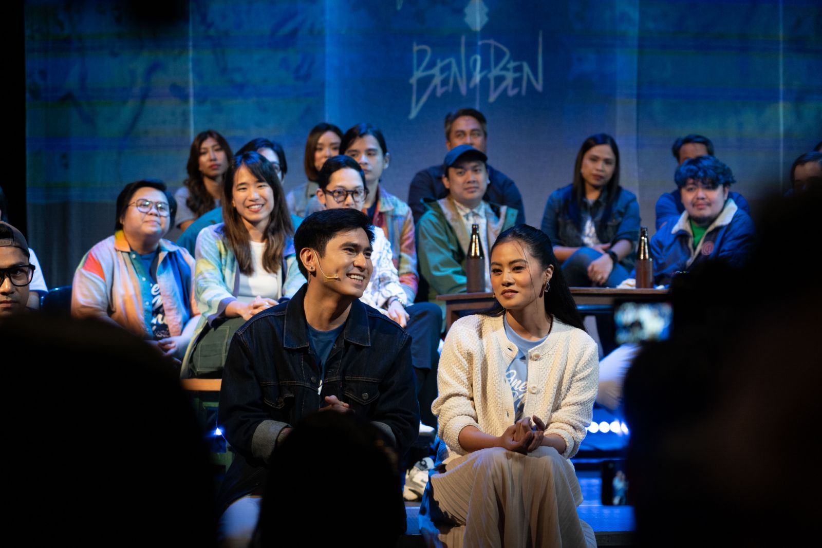 CJ Navato and Nicole Omillo in 'One More Chance: The Musical' (Photo by Adi Bontuyan)