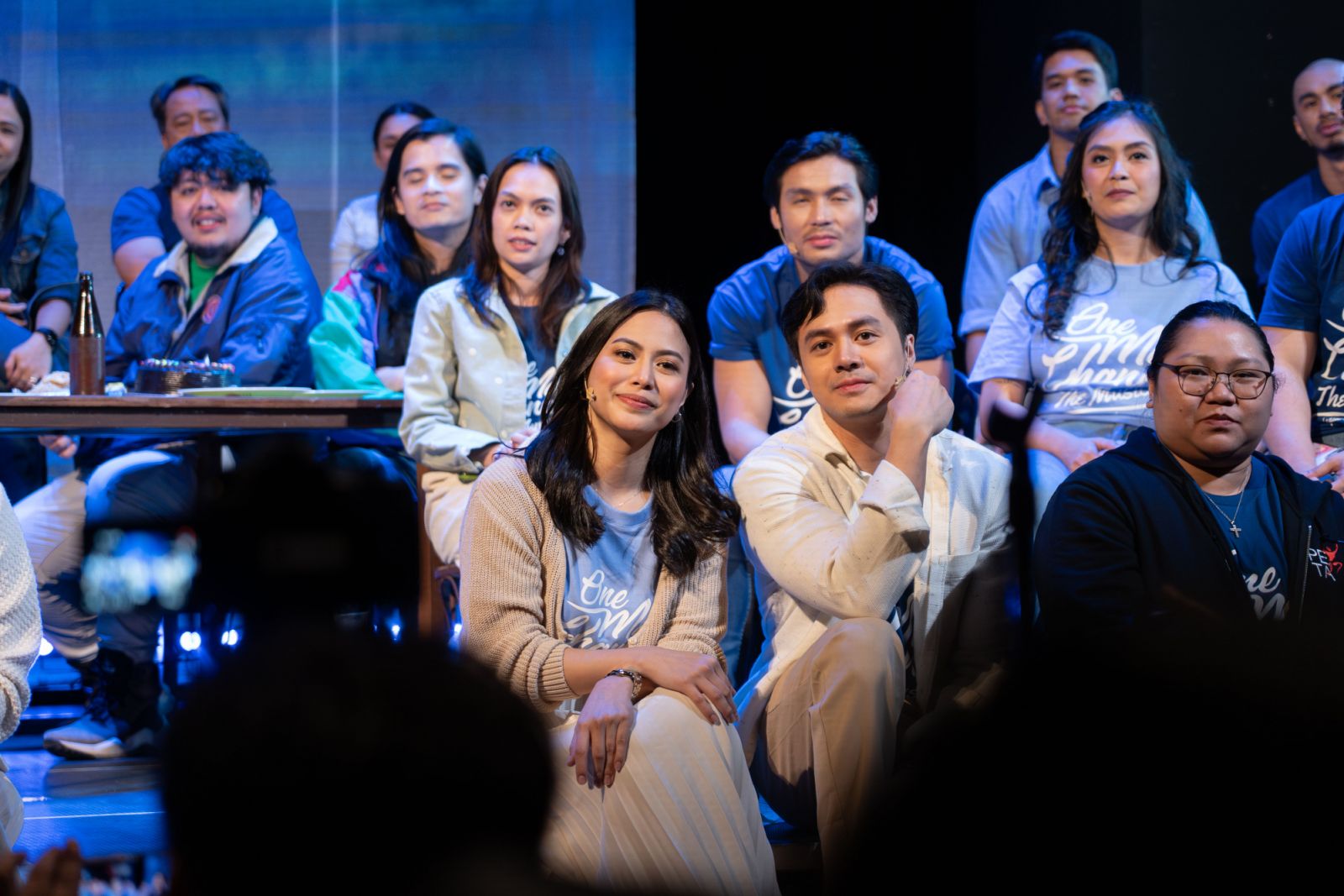 Anna Luna and Sam Concepcion in 'One More Chance: The Musical' (Photo by Adi Bontuyan)