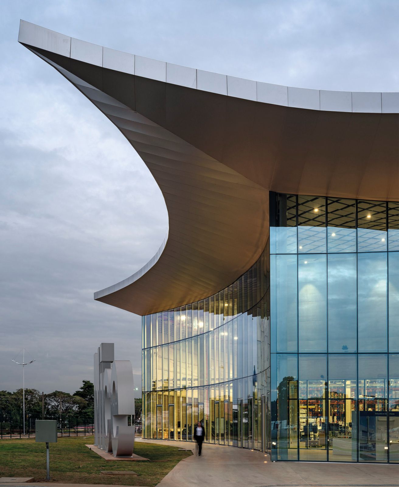 The Nice Brasil headquarters, which was crafted by Mario Cucinella Architects