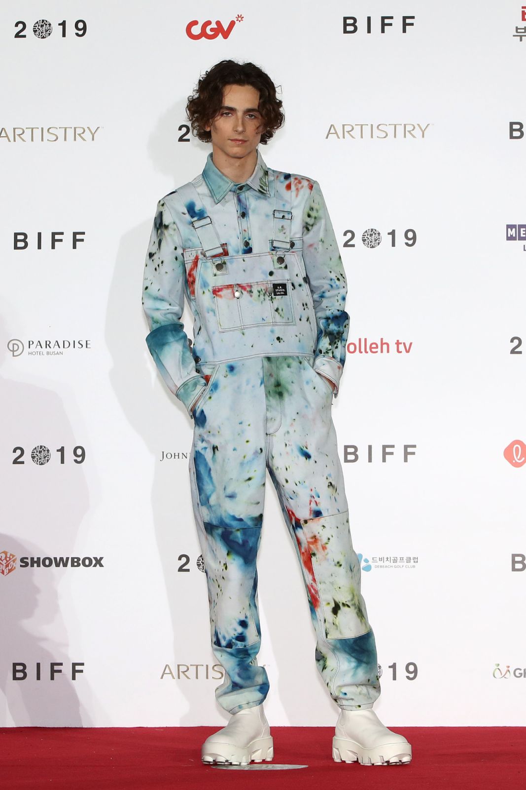 Actor Timothee Chalamet at Busan Cinema Center on October 08, 2019 (Photo: Chung Sung-Jun/Getty Images)