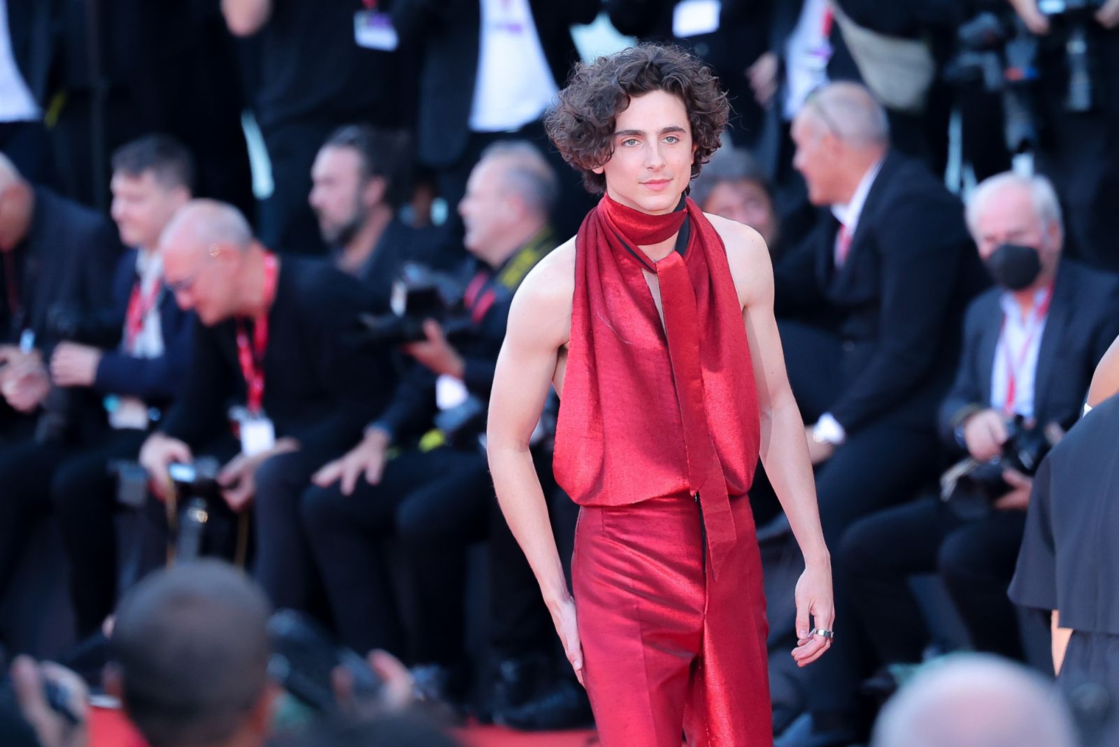 Timothee Chalamet at Venice, Italy on September 02, 2022 (Photo: Jacopo Raule/FilmMagic)