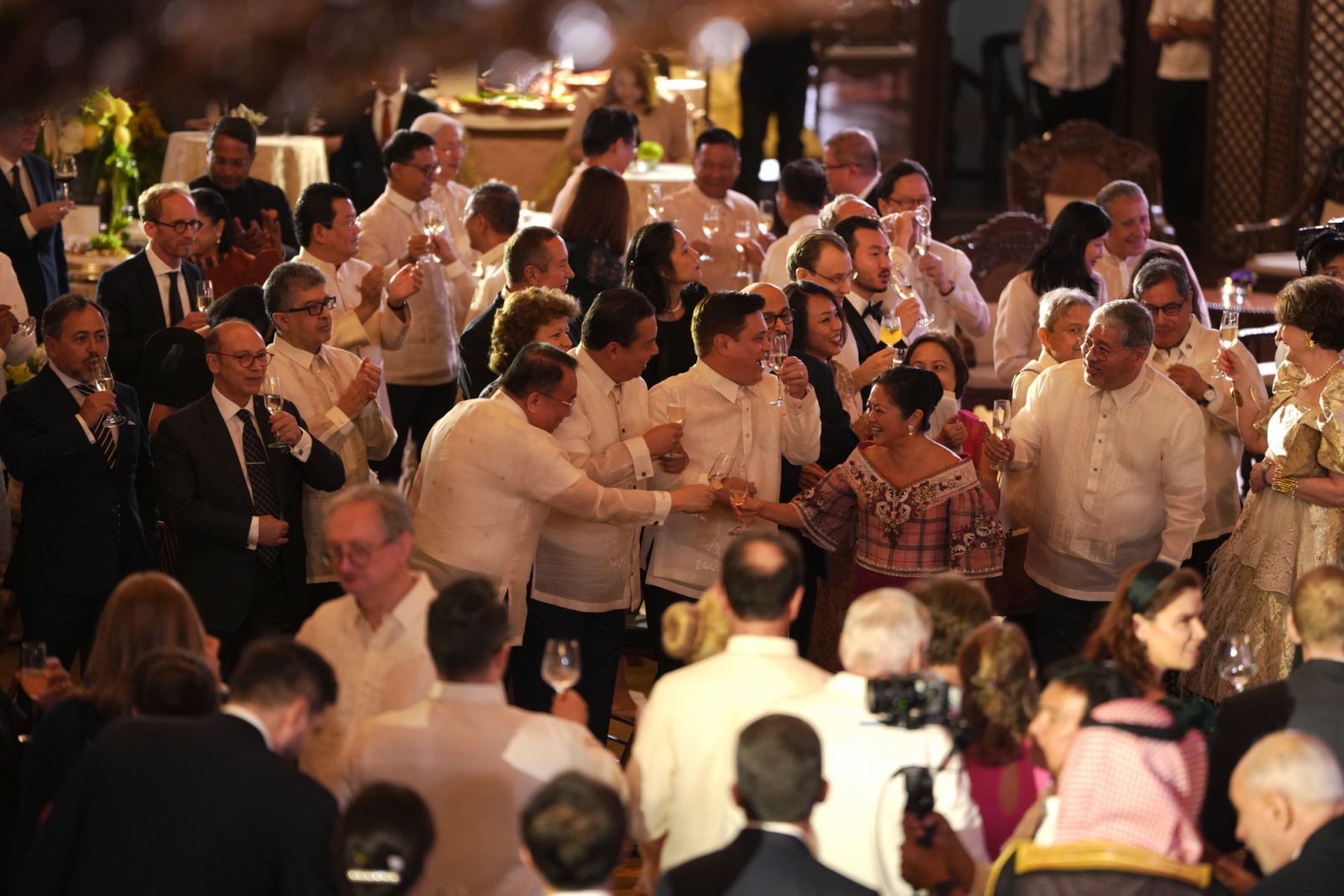 The First Lady entertaining guests