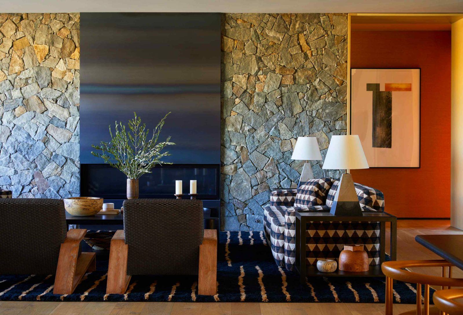 Custom made sofas modelled after a sofa from the client's childhood home