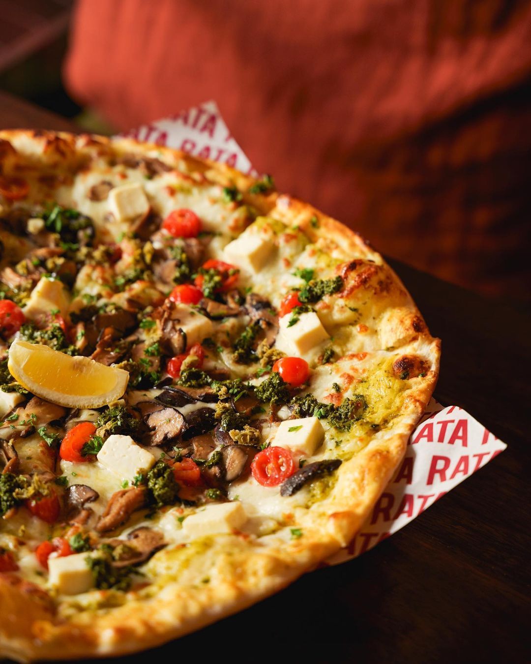 Pesto paneer pizza (Photo: Instagram / @rata_subang)