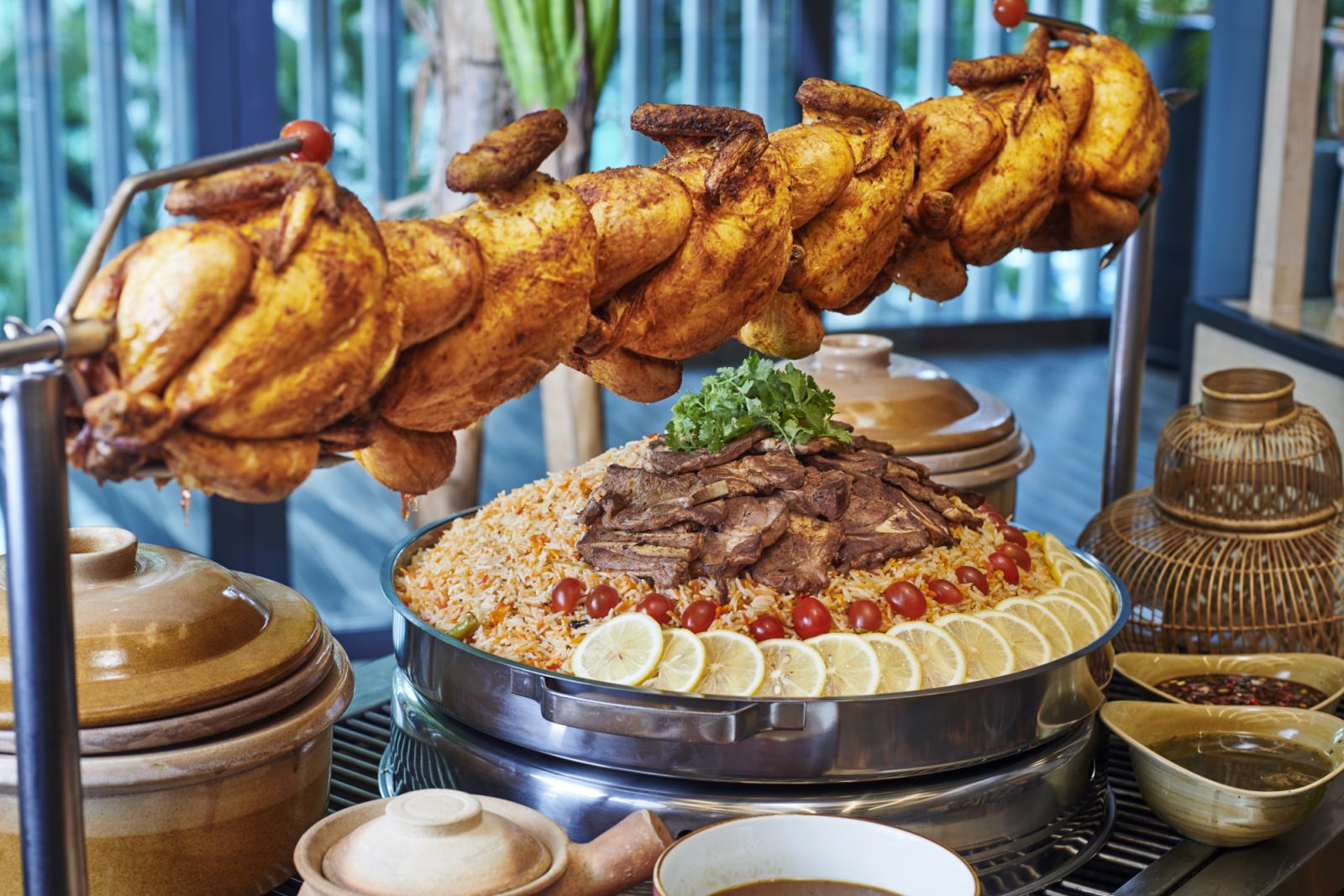 EQ’s lambing bakar and ayam golek (Photo: EQ Kuala Lumpur)