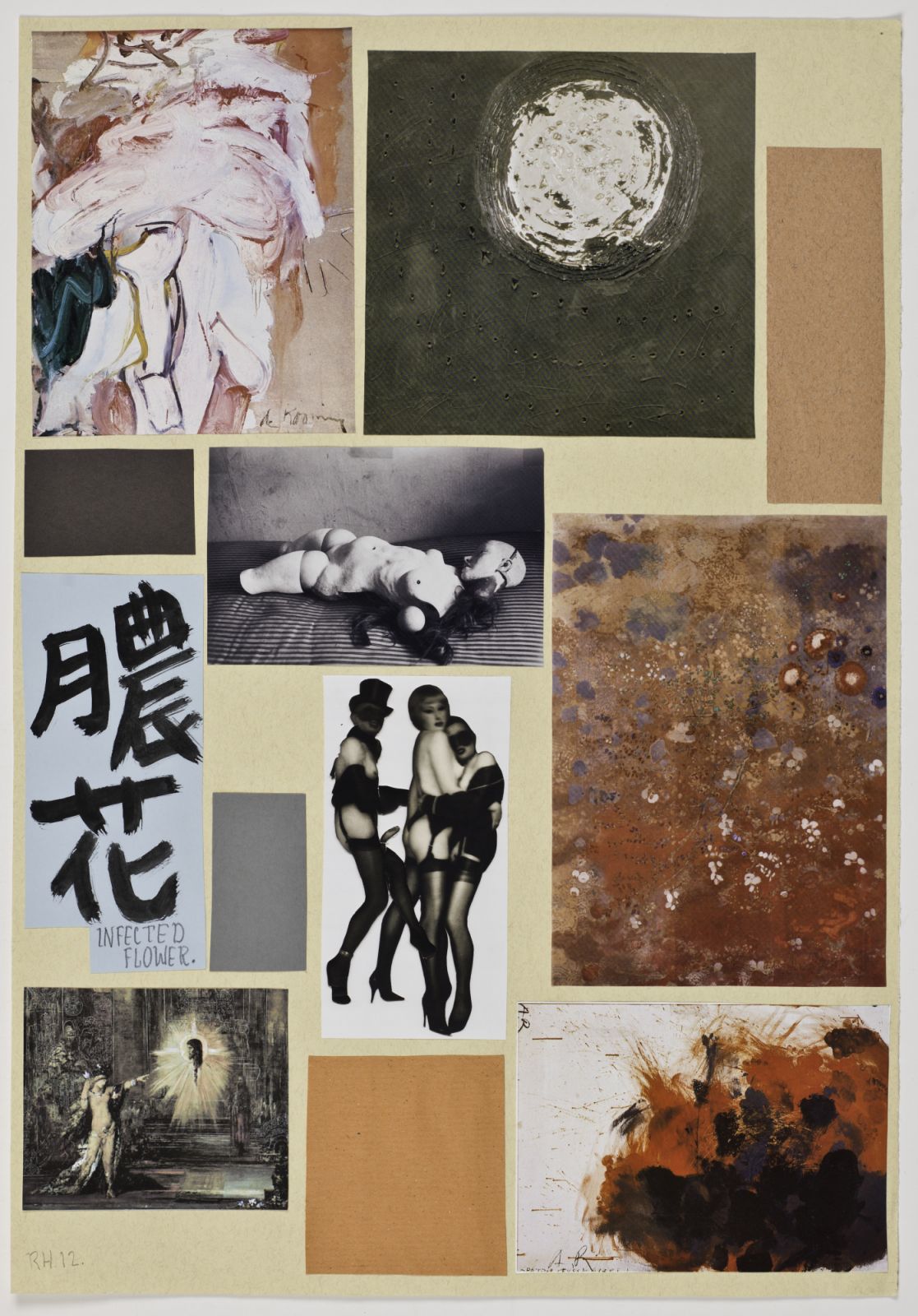 Richard Hawkin's "Ankoku 12 (Index Infected Flower)" (2012)
on view for "“Le Contre-Ciel”, (Photo: Fredrik Nilsen, courtesy the artist and Greene Naftali, New York)