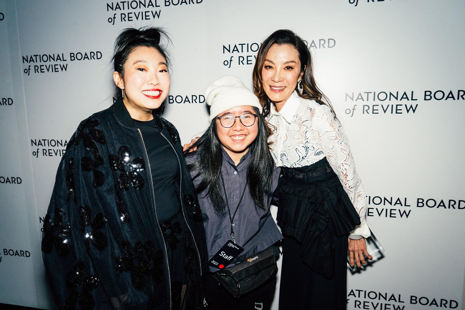 Awkwafina, Poupay Jutharat, Michelle Yeoh at the National Board of Review awards gala