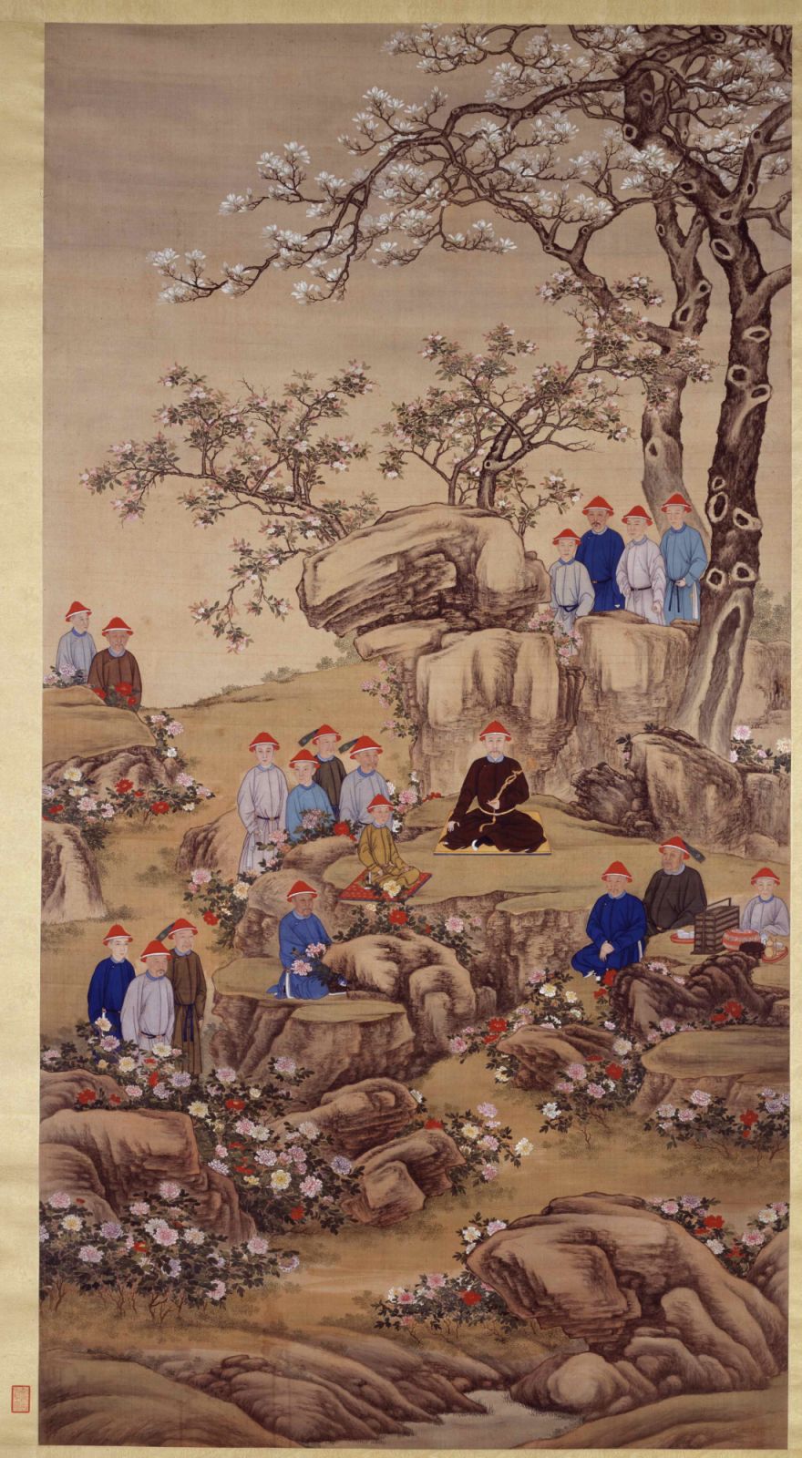 “The Yongzheng Emperor enjoying flowers in the Peony Terrace” (1723-35) “The Hong Kong Jockey Club Series: YUAN MING YUAN — Art and Culture of an Imperial Garden-Palace” at Palace Museum, March 20 - August 12, 8 Museum Drive West Kowloon, Tsim Sha Tsui (Photo: courtesy Palace Museum Hong Kong)