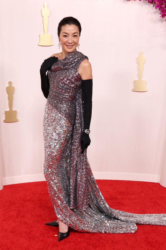 HOLLYWOOD, CALIFORNIA - MARCH 10: Michelle Yeoh attends the 96th Annual Academy Awards on March 10, 2024 in Hollywood, California. (Photo by John Shearer/WireImage)