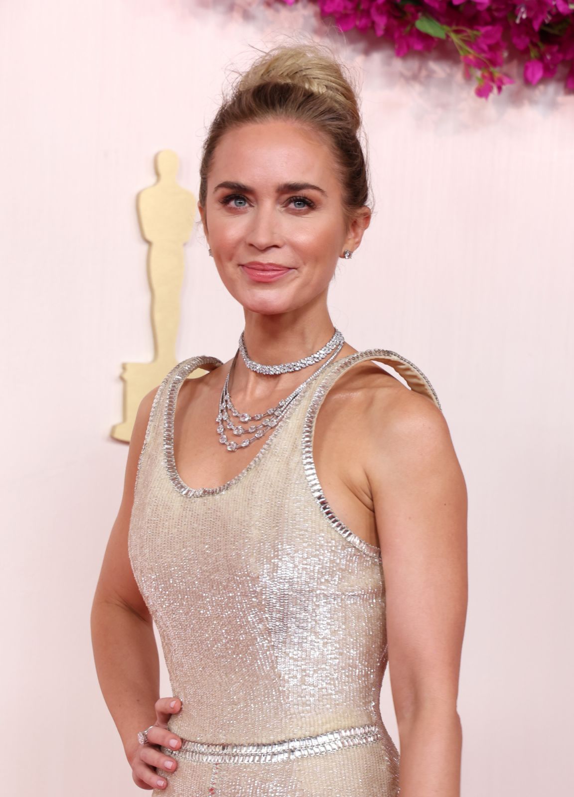 HOLLYWOOD, CALIFORNIA - MARCH 10: Emily Blunt attends the 96th Annual Academy Awards on March 10, 2024 in Hollywood, California. (Photo by Kevin Mazur/Getty Images)