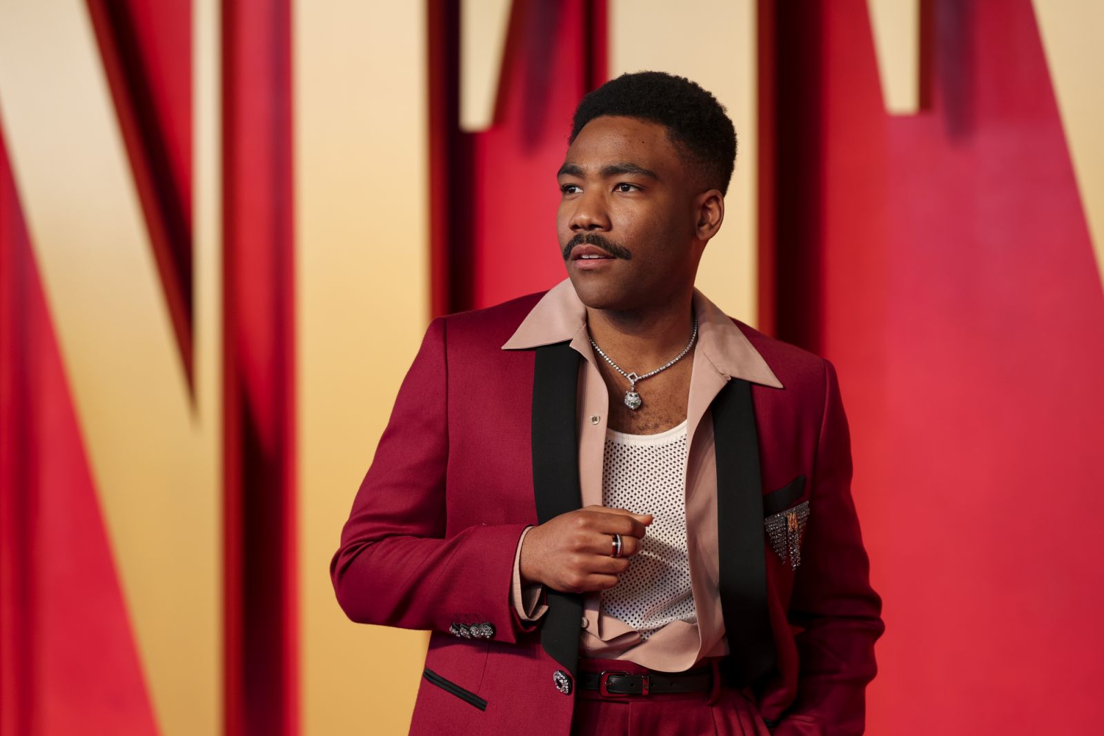 Donald Glover at the 2024 Vanity Fair Oscar Party held at the Wallis Annenberg Center for the Performing Arts on March 10, 2024 in Beverly Hills, California. (Photo by Christopher Polk/Variety via Getty Images)