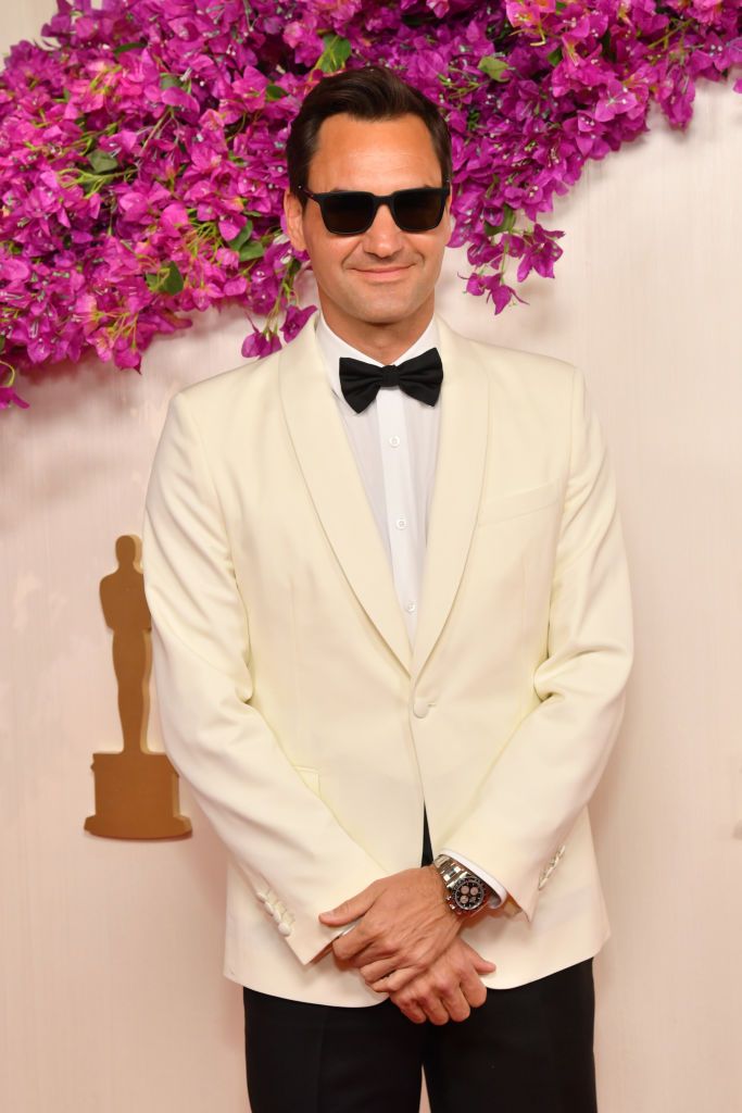 HOLLYWOOD, CALIFORNIA - MARCH 10: Roger Federer attends the 96th Annual Academy Awards on March 10, 2024 in Hollywood, California. (Photo by Sarah Morris/WireImage)