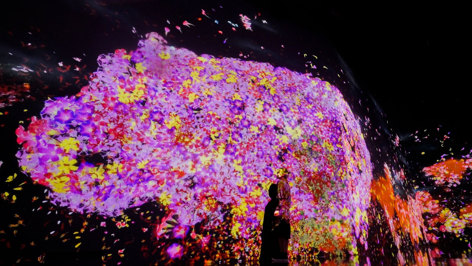 teamLab《與花共生的動物們》© teamLab