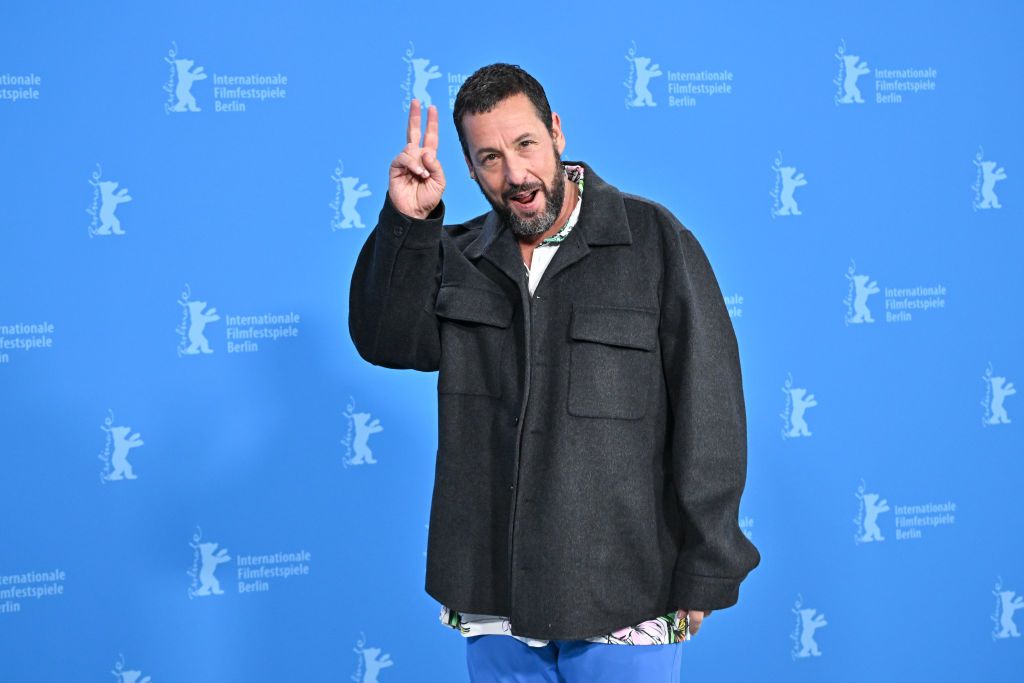 BERLIN, GERMANY - FEBRUARY 21: Adam Sandler attends the "Spaceman" photocall during the 74th Berlinale International Film Festival Berlin at Grand Hyatt Hotel on February 21, 2024 in Berlin, Germany. (Photo by Stephane Cardinale - Corbis/Corbis via Getty Images)