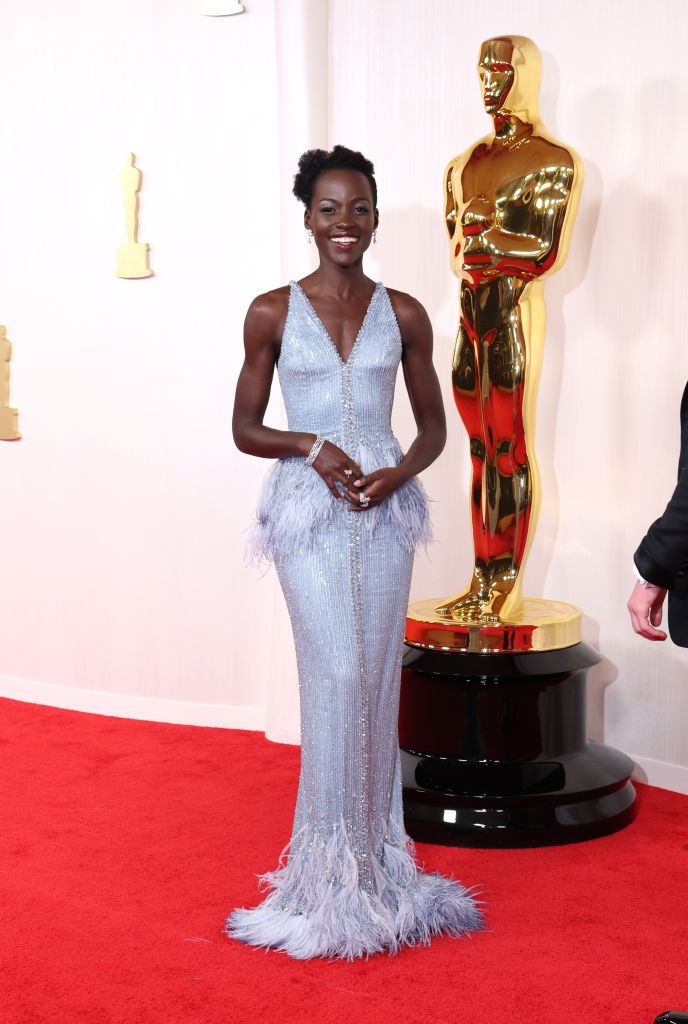 HOLLYWOOD, CALIFORNIA - MARCH 10: Lupita Nyong'o attends the 96th Annual Academy Awards on March 10, 2024 in Hollywood, California. (Photo by Kevin Mazur/Getty Images)
