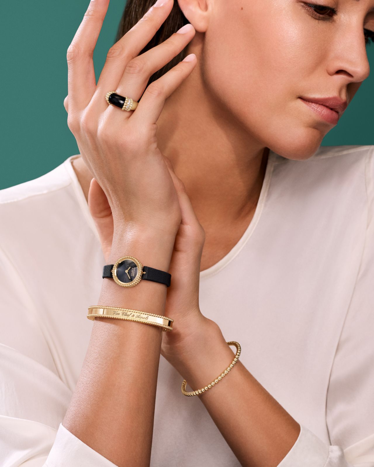 Perlée couleurs ring, Perlée watch, Perlée signature bracelet, Perlée pearls of gold bracelet