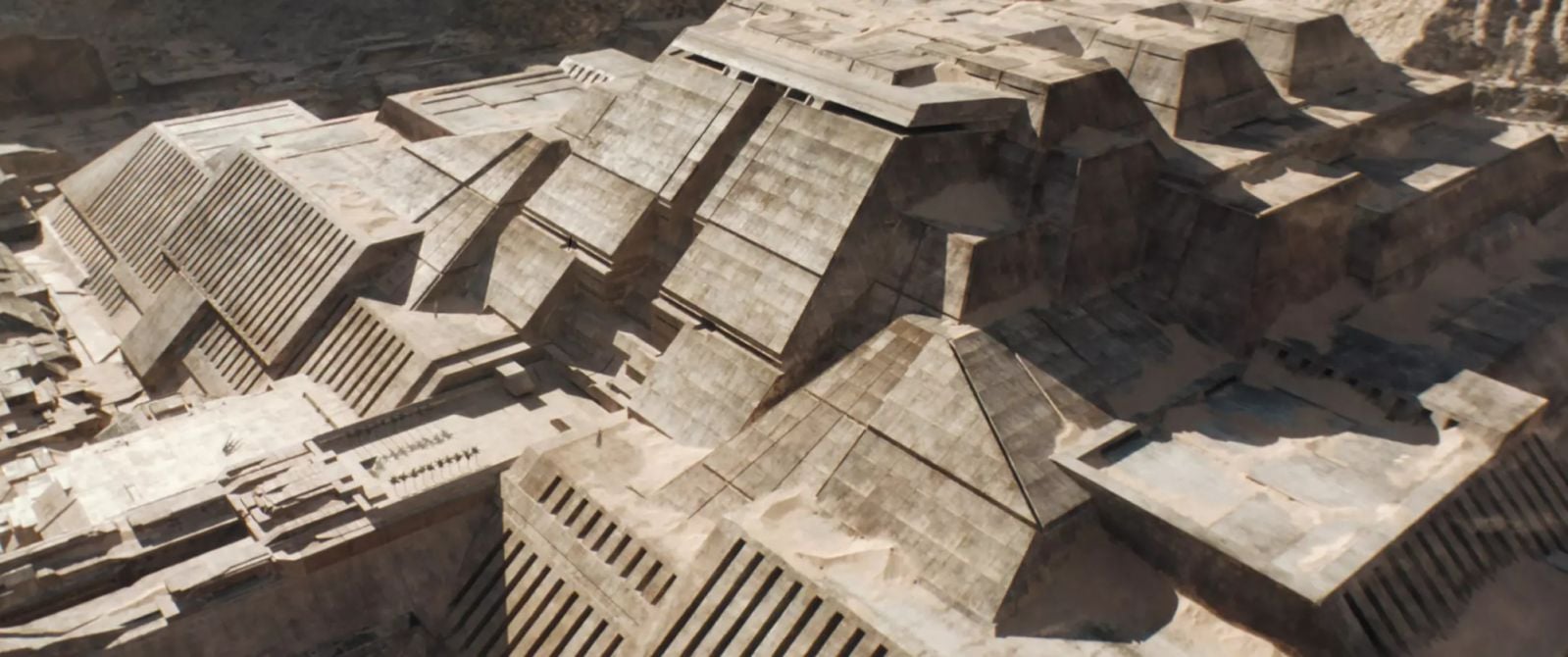 Bird's-eye view of Arrakeen, the capital city of Arrakis, in 'Dune: Part One' (Photo: Warner Bros Pictures)