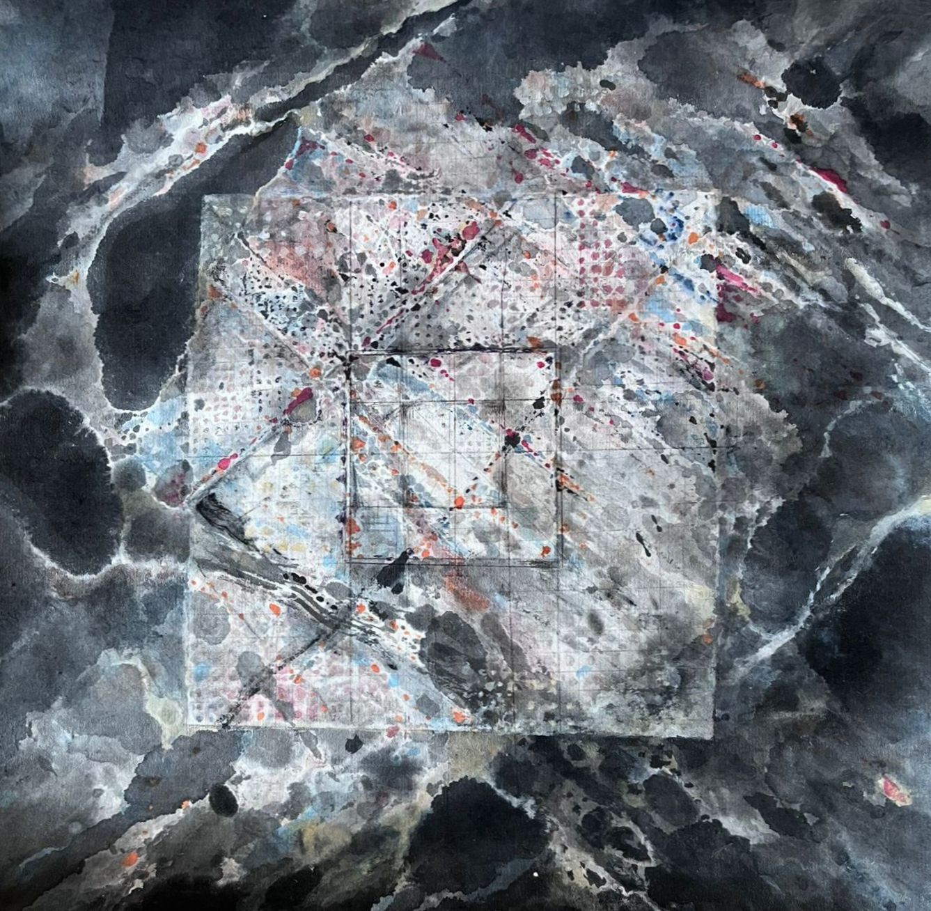 Wucius Wong's "Window Dream 28" (2021) on view for "Water Thoughts and Mountain Visions" at Alisan Fine Arts, March 21 - May 16, 21/F Lyndhurst Tower, 1 Lyndhurst Terrace, Central, Hong Kong (Photo: courtesy the artist and Alisan Fine Arts)
