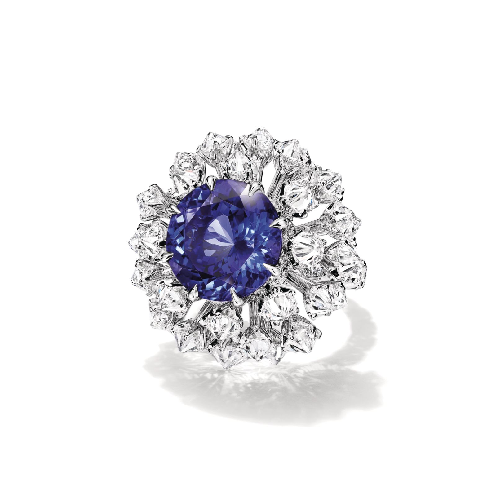 Tiffany & Co  Sea Anemone ring from the Blue Book 2023 Out of the Blue High Jewellery Collection (Photo: courtesy of Tiffany & Co)
