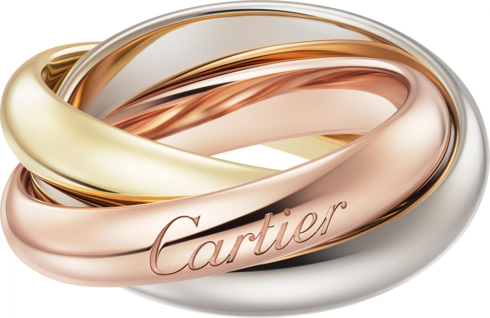 卡地亞Trinity三環戒。(Photo: Cartier)