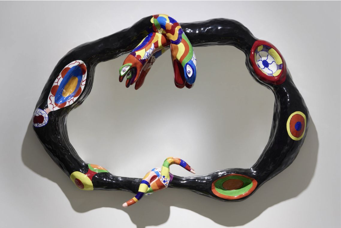 Niki de Saint Phalle’s “Le Miroir (Magie du miroir)”, (1980) on view at Opera Gallery, March 8 - April 6, The Galleria, Shop G-08 G-09, 9 Queen's road Central (Photo: courtesy Opera Gallery)
