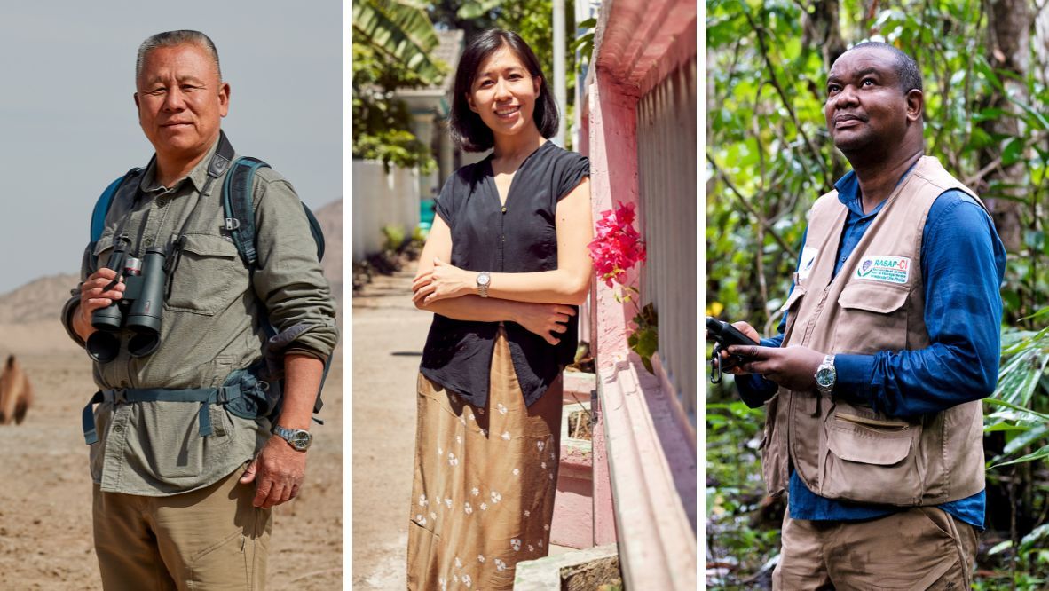 บุคคลผู้ทรงเกียรติที่พิชิตรางวัล Rolex Awards for Enterprise 2023 จากนาฬิกาแบรนด์ดัง Rolex - Liu Shaochuang, Denica Riadini-Flesch, และ Inza Koné