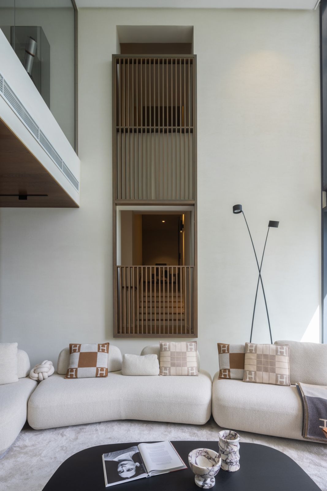 Double-volume living area
