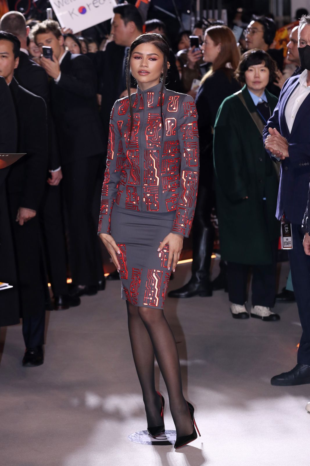 SEOUL, SOUTH KOREA - FEBRUARY 22: Actress Zendaya attends the "Dune: Part Two" Seoul Premiere on February 22, 2024 in Seoul, South Korea. (Photo by Han Myung-Gu/Getty Images)