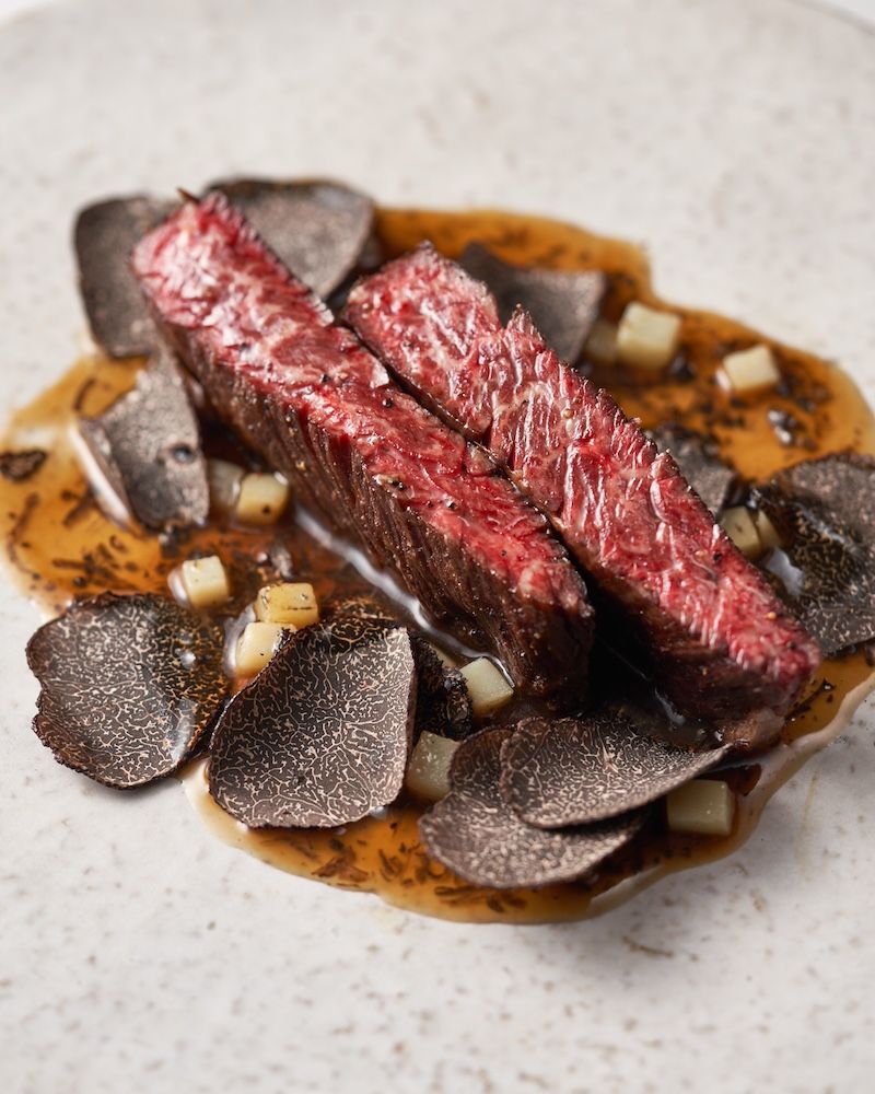 Hanwoo with truffle at Born & Bred, which is at No. 64
