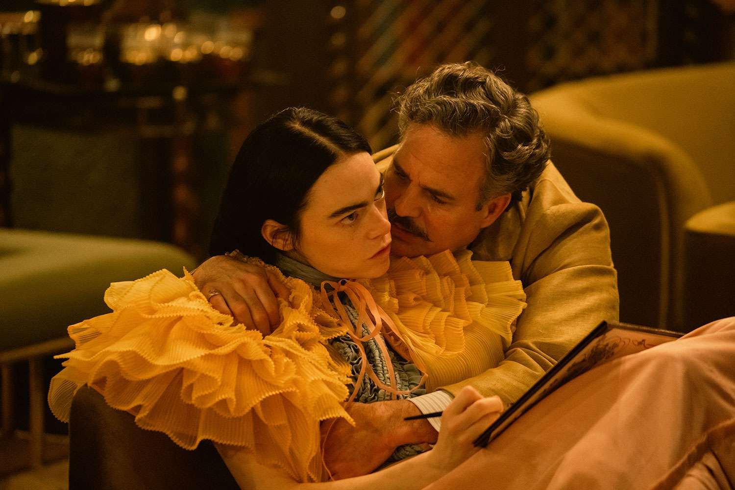 Emma Stone and Mark Ruffalo in Yorgos Lanthimos' 'Poor Things'