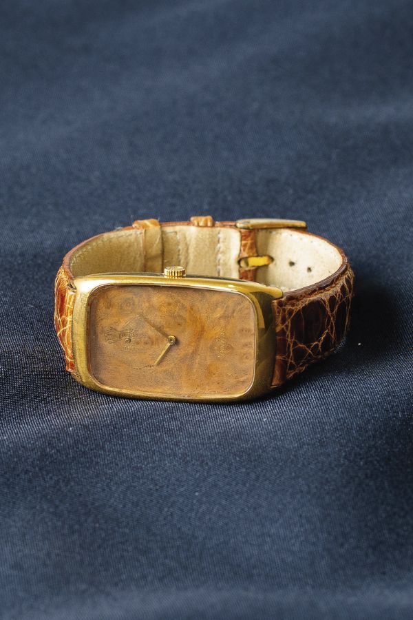 Mile loves watches in all shapes, and loves this vintage Rolex Cellini for its rounded rectagular case
