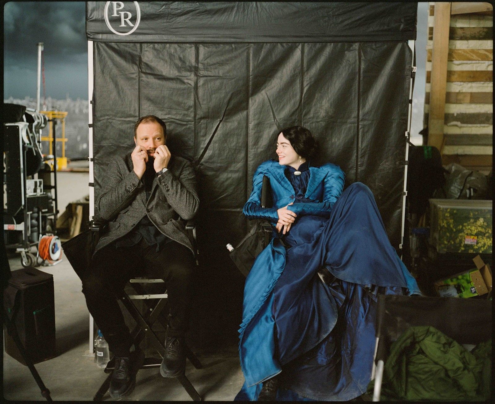 Emma Stone and Yorgos Lanthimos (Photo: Dazed)