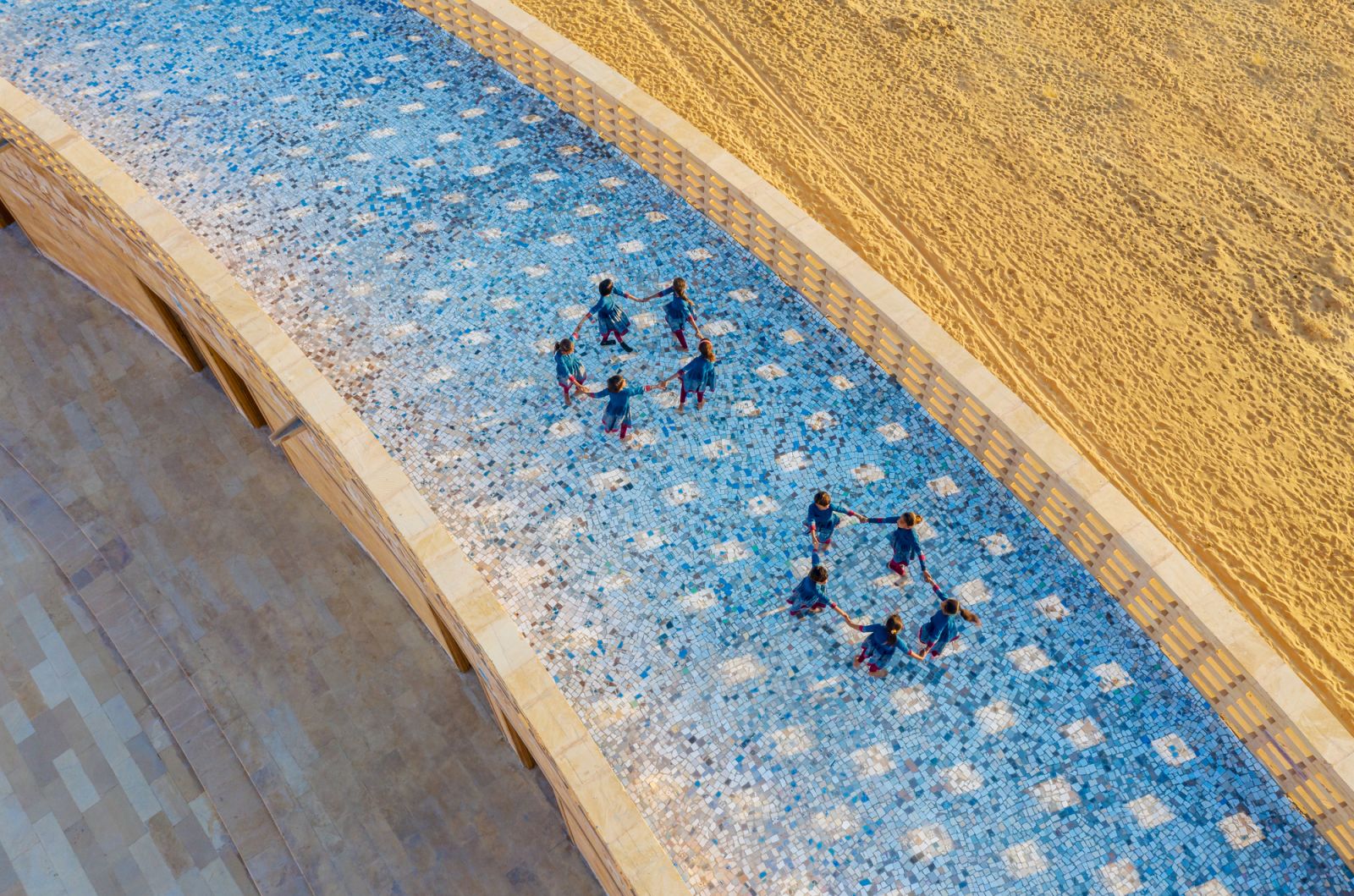 The Rajkumari Ratnavati Girls School, India by Diana Kellogg Architects (Photo: Vinay Panjwani)