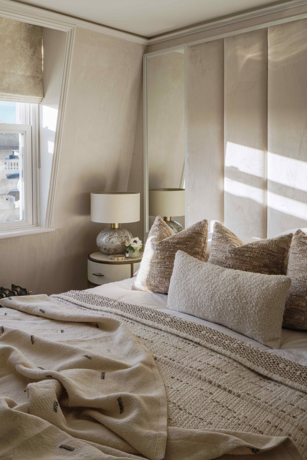 A combination of luxury fabrics