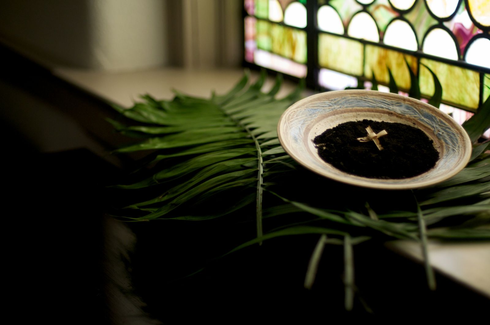 We prepare for the Lenten Season with the imposition of Ashes. The palm branches from last year during Holy Week are burned to prepare for this yearâs Ash Wednesday.