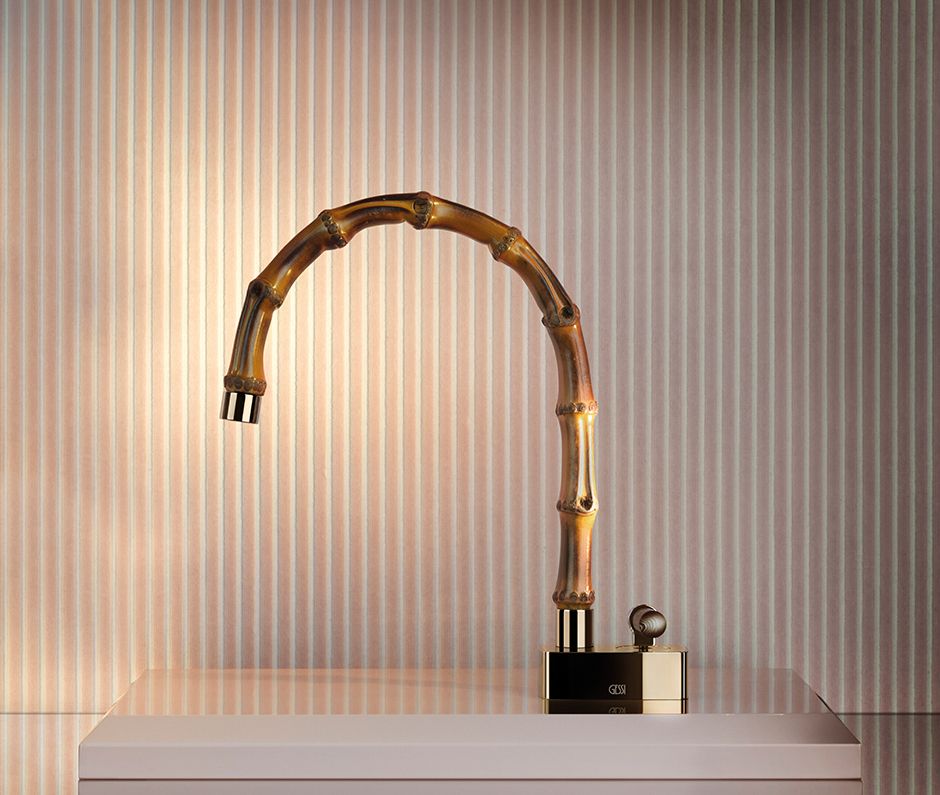 The unique and organic Jacqueline faucet by Gessi, available at Carera Bathroom
